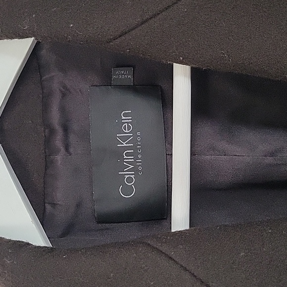 Calvin Klein Collection | Double breasted wool coat - made in Italy | size 6 - Picture 3 of 8